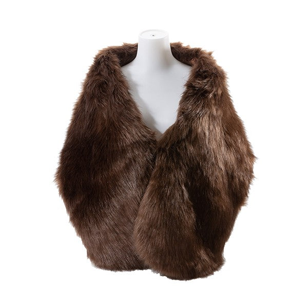 Brown Faux Fur high quality Wrap